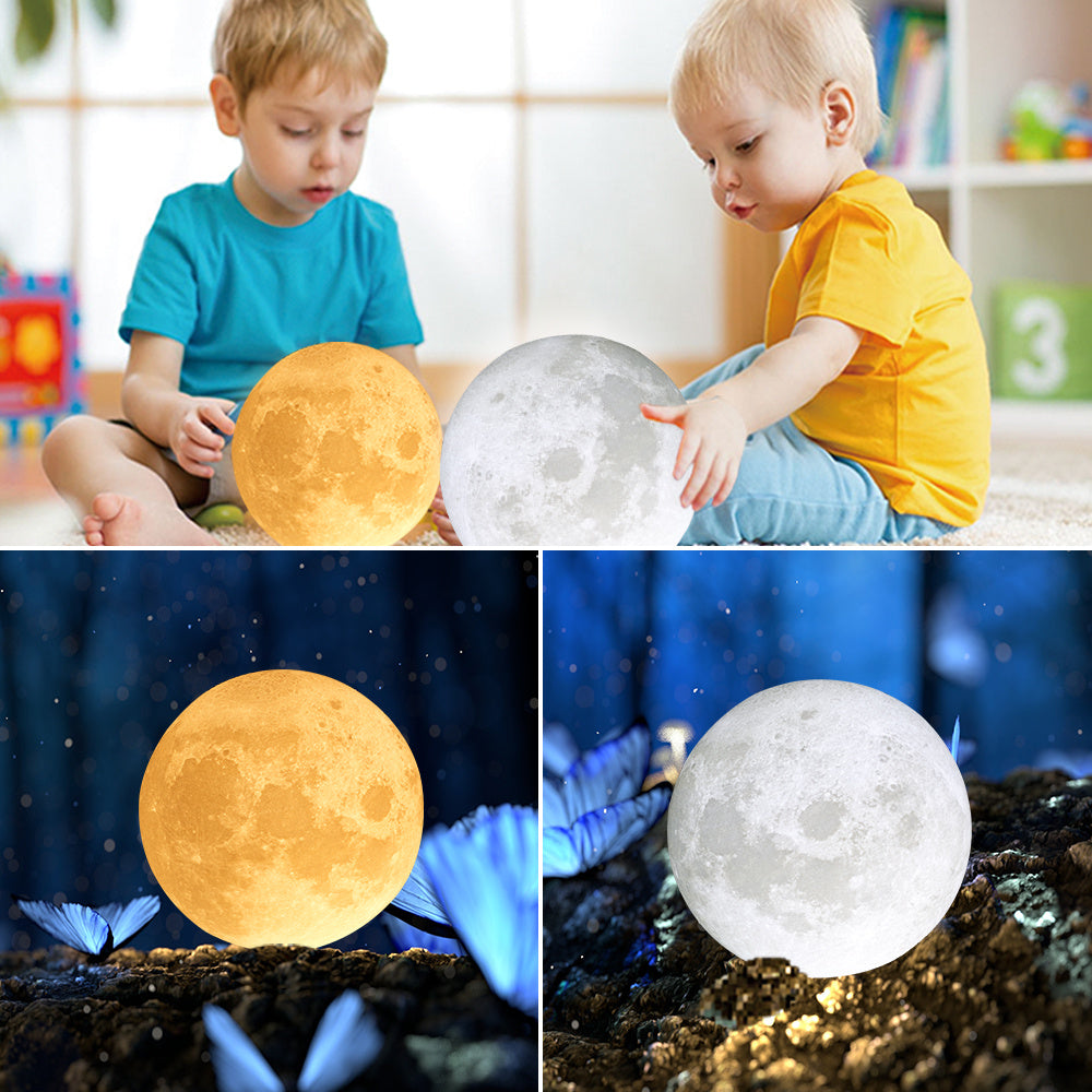 Lampe Lune Personnalisée 🌕 – Gravure Photo & Message – Cadeau Unique et Émotionnel
