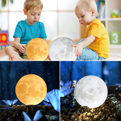 Lampe Lune Personnalisée 🌕 – Gravure Photo & Message – Cadeau Unique et Émotionnel