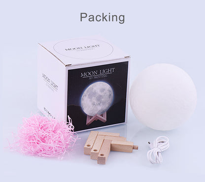 Lampe Lune Personnalisée 🌕 – Gravure Photo & Message – Cadeau Unique et Émotionnel