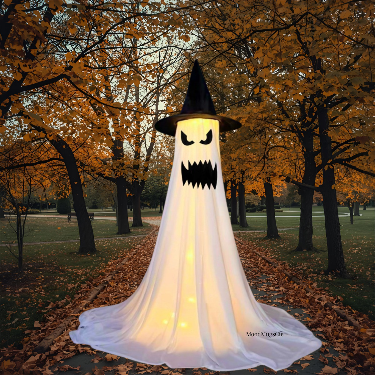 Halloween Decor Spooky Ghost Yard Stake With Stake Weatherproof Porch Garden Decorations For Front Yard Haunted House Props