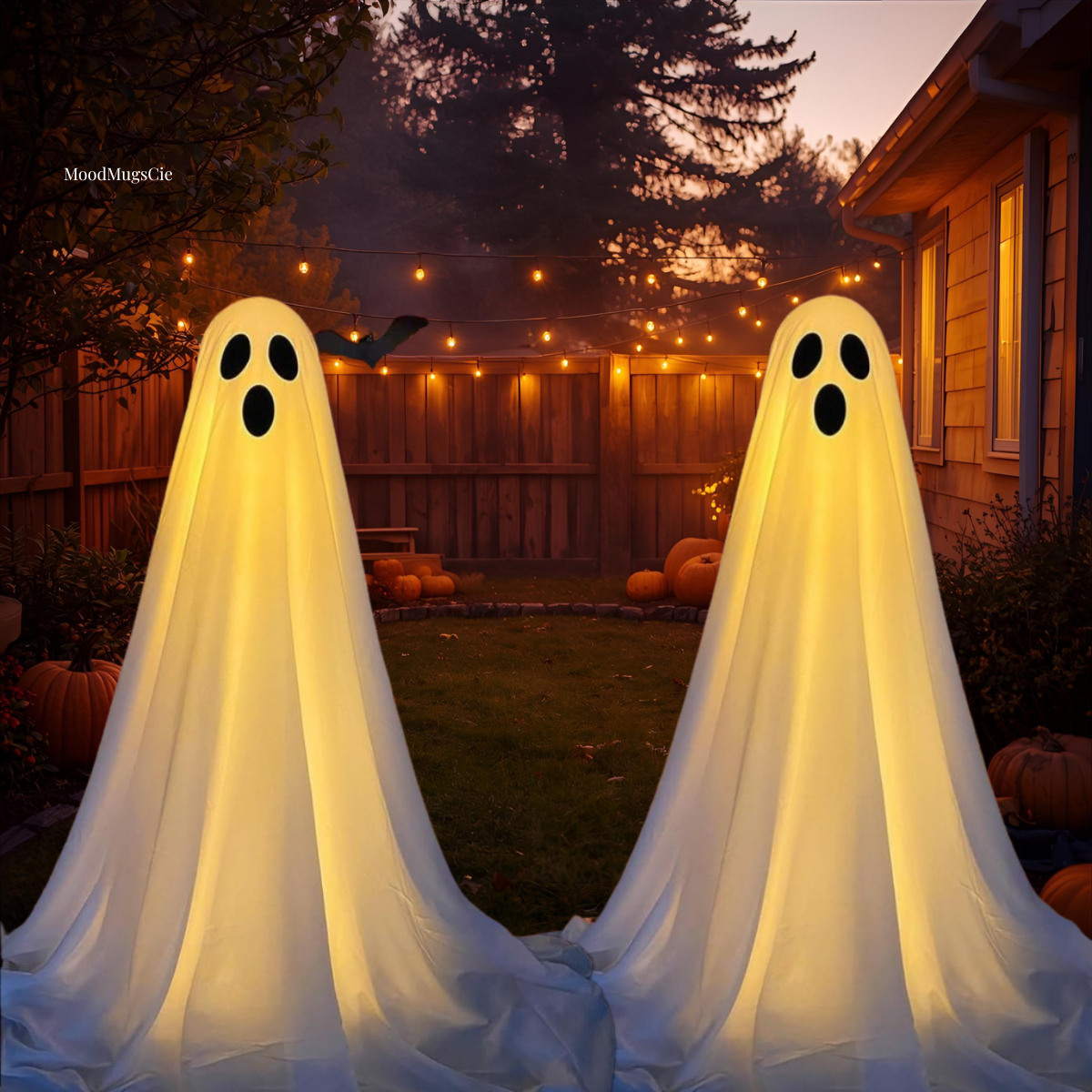 Halloween Decor Spooky Ghost Yard Stake With Stake Weatherproof Porch Garden Decorations For Front Yard Haunted House Props