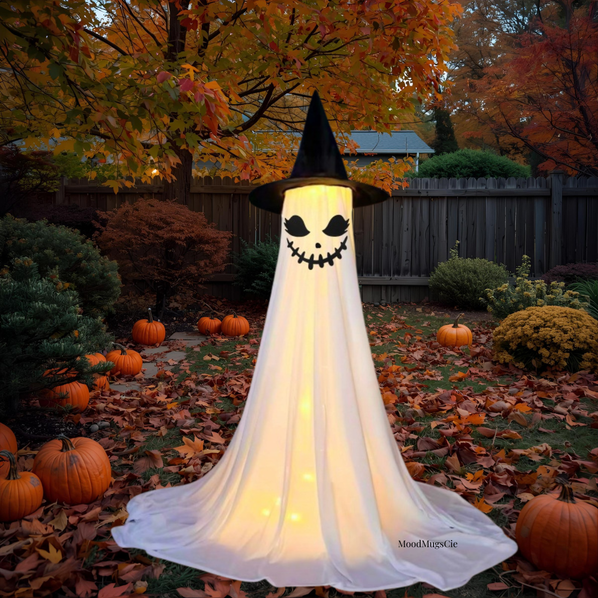 Halloween Decor Spooky Ghost Yard Stake With Stake Weatherproof Porch Garden Decorations For Front Yard Haunted House Props