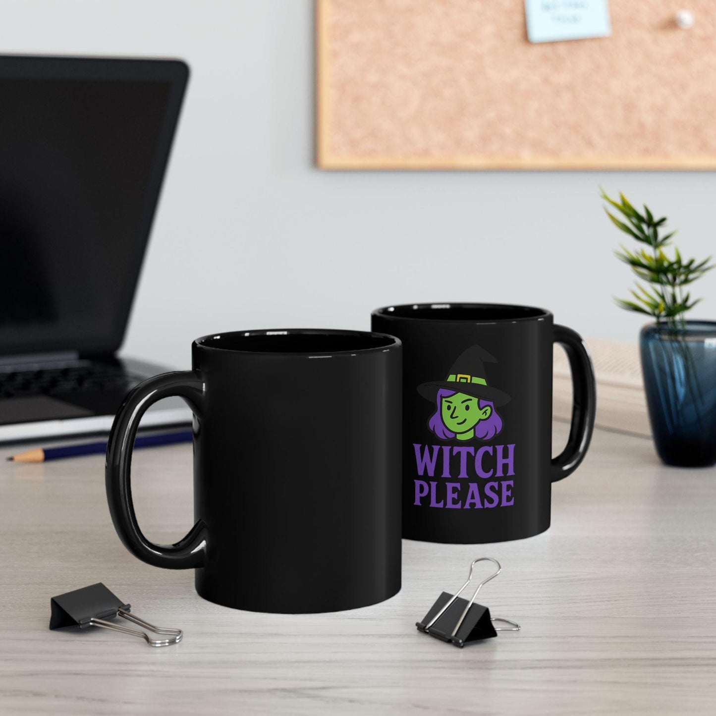 Witch Please Mug | Funny Halloween Coffee Cup | Cute Witch Gift | Spooky Season Mug | Witchy Vibes Drinkware